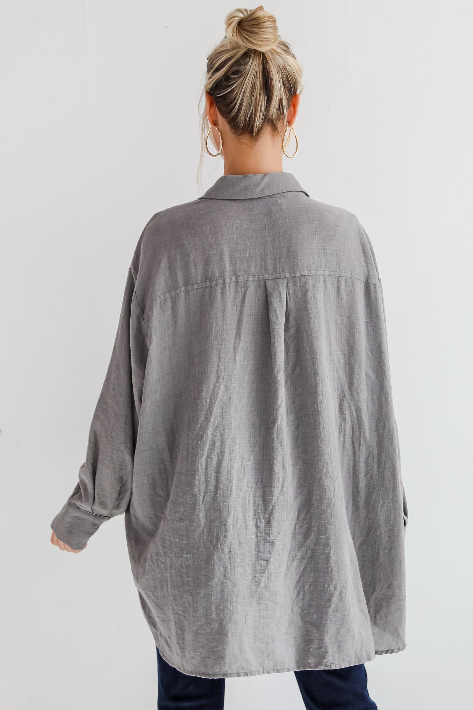 Allison Oversized Button-Up Blouse GL1