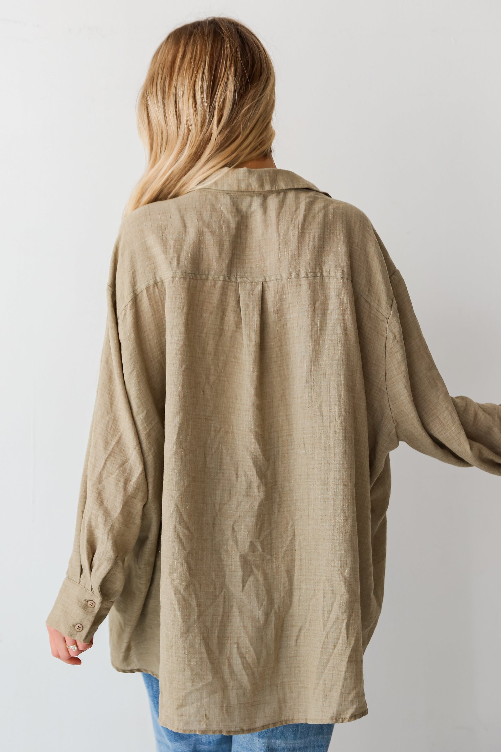 Allison Oversized Button-Up Blouse GL1