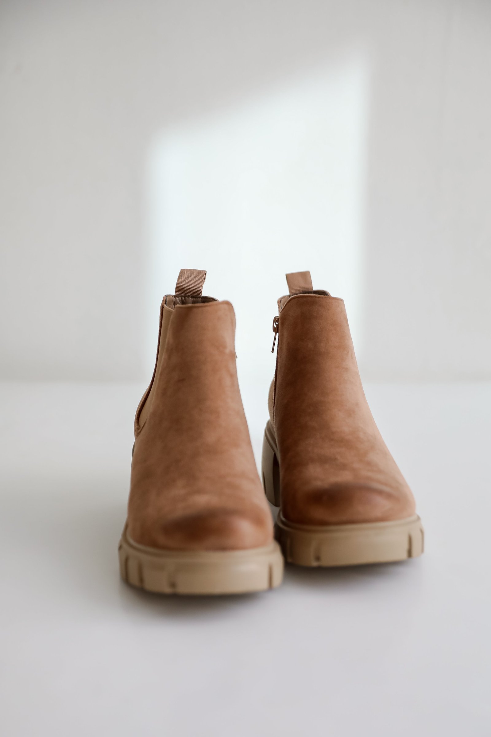 Walk It Out Taupe Platform Booties GL6