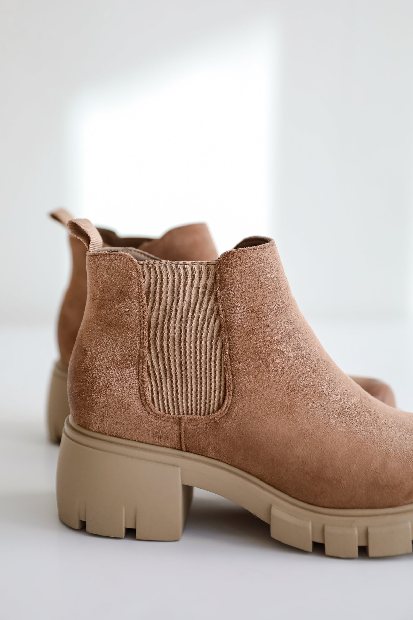 Walk It Out Taupe Platform Booties GL6