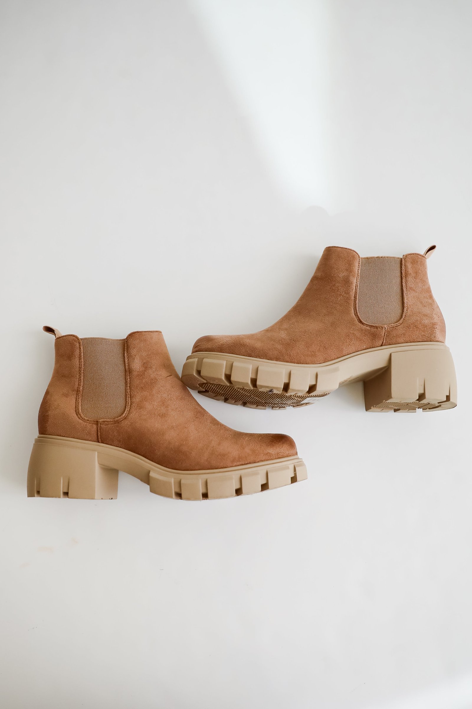 Walk It Out Taupe Platform Booties GL6