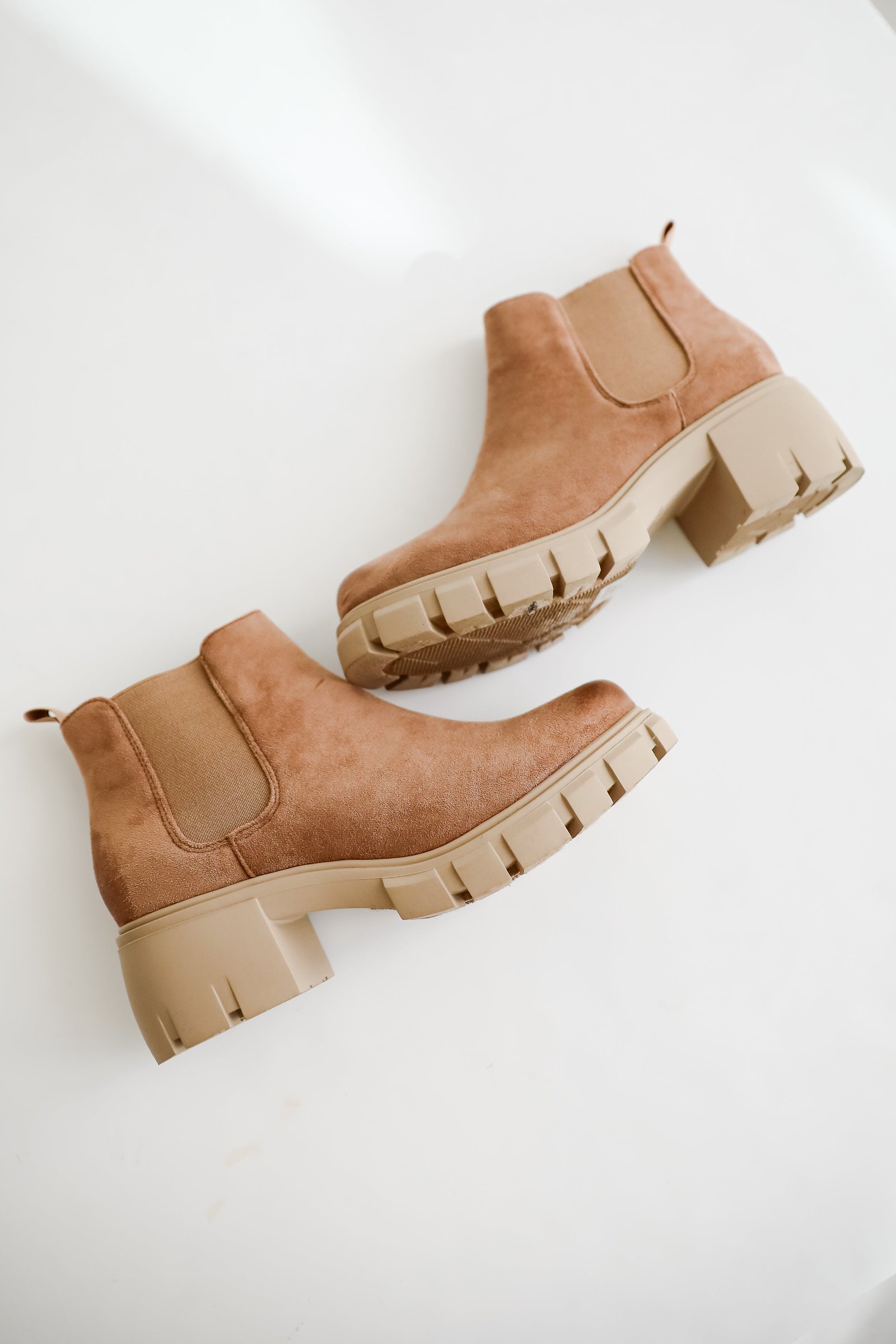 Walk It Out Taupe Platform Booties GL6