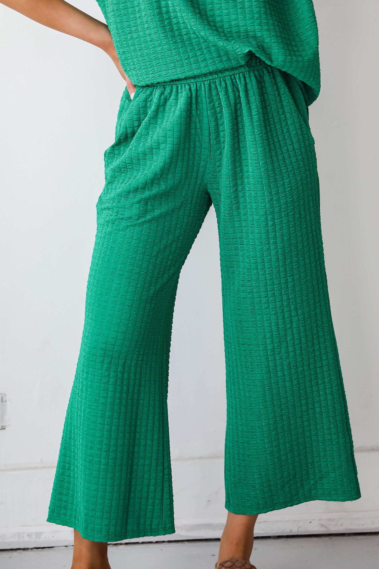 Sweet Surprise Textured Wide Leg Pants GL17